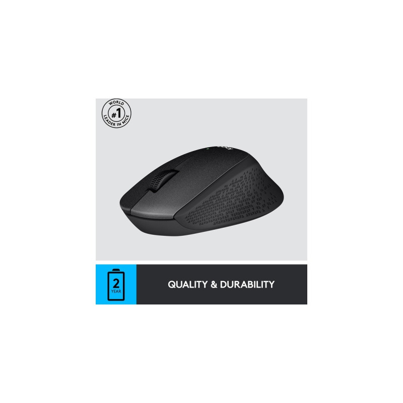 Logitech M330 Silent Plus, Maus(schwarz)