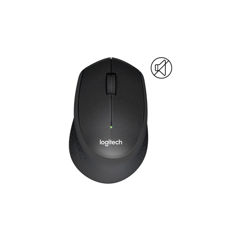 Logitech M330 Silent Plus, Maus(schwarz)