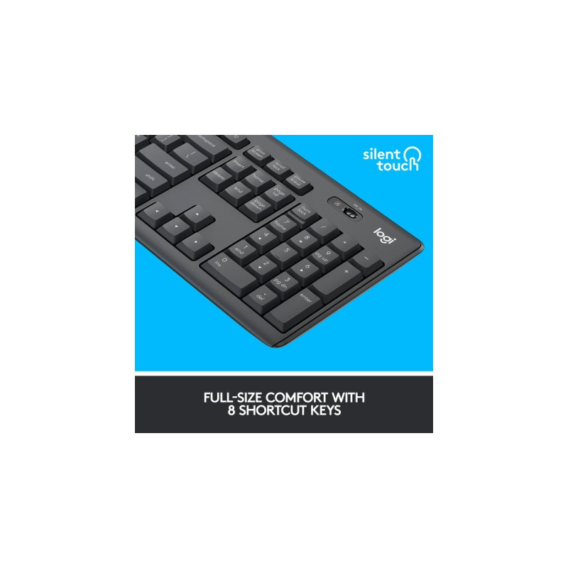 Logitech MK295, Desktop-Set(graphit, DE-Layout)