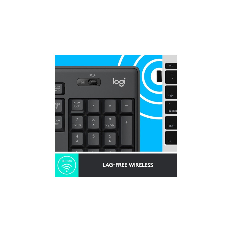 Logitech MK295, Desktop-Set(graphit, DE-Layout)
