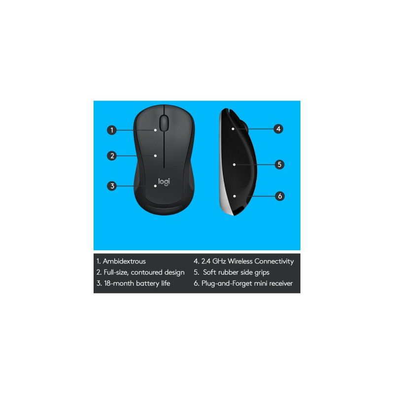 Logitech MK540 Advanced, Desktop-Set(DE-Layout, 2,4-GHz-Unifying, für Windows, kompatibel mit PC/Notebook)