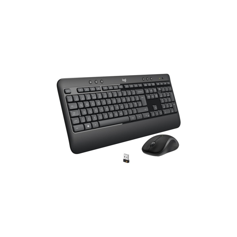 Logitech MK540 Advanced, Desktop-Set(dunkelgrau, US-Layout, Plunger, für Windows)