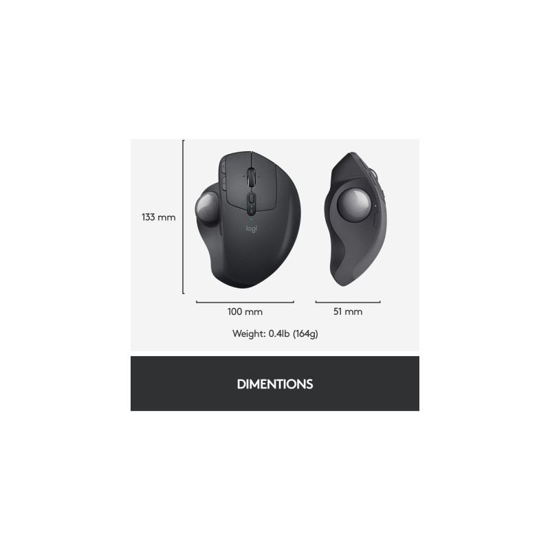 Logitech MX ERGO, Trackball(schwarz)