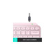 Logitech MX Keys Mini, Tastatur(rosa, DE-Layout)