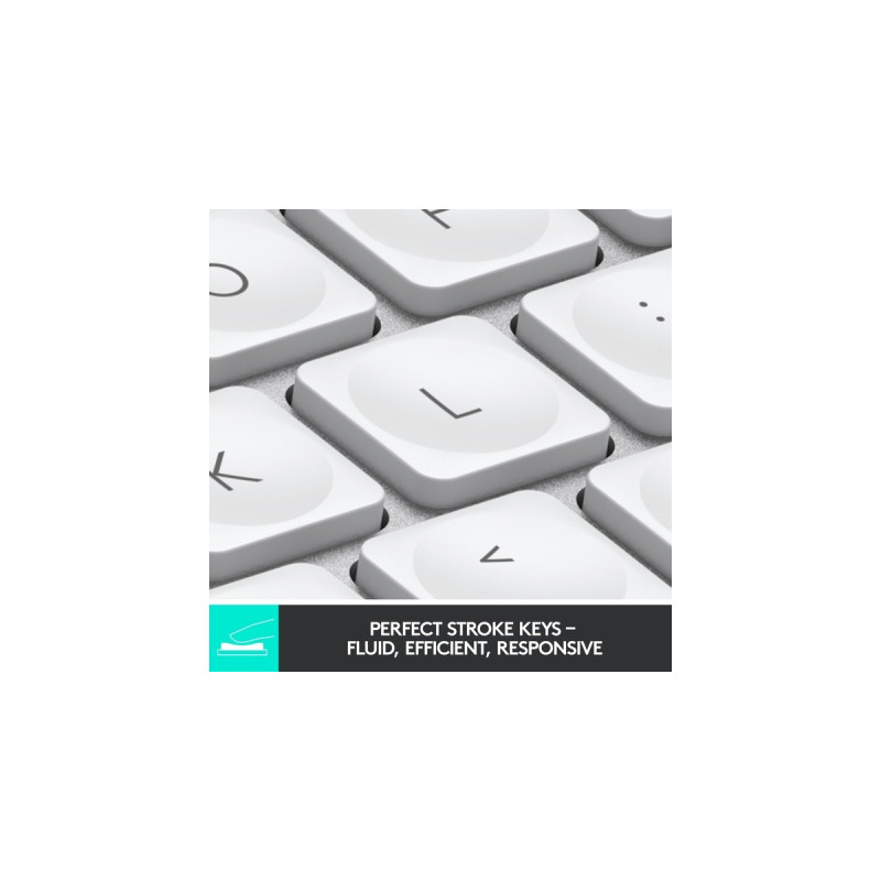 Logitech MX Keys Mini für Mac, Tastatur(hellgrau/weiß, DE-Layout, Metallgehäuse, kompatibel mit Apple macOS, iPad OS)