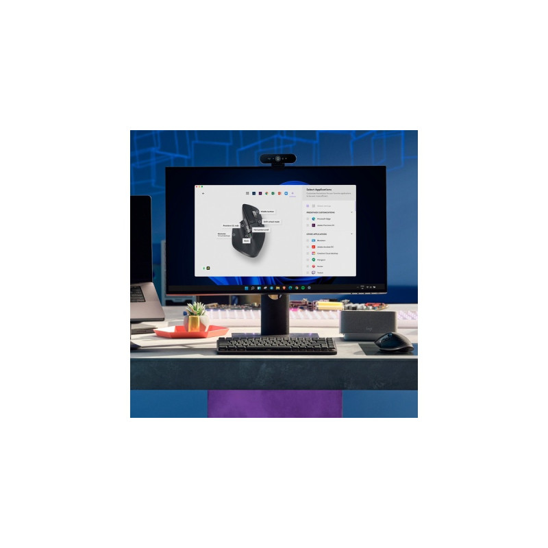 Logitech MX Master 3S, Maus(graphit, 7 Tasten, Logi Bolt, Bluetooth, kompatibel mit PC/Mac/iPad/Android)