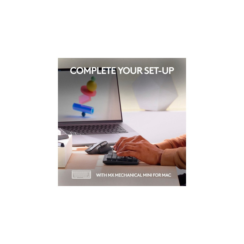 Logitech MX Master 3S für Mac, Maus(graphit, 7 Tasten, Bluetooth, optimiert für das Apple-Ökosystem)