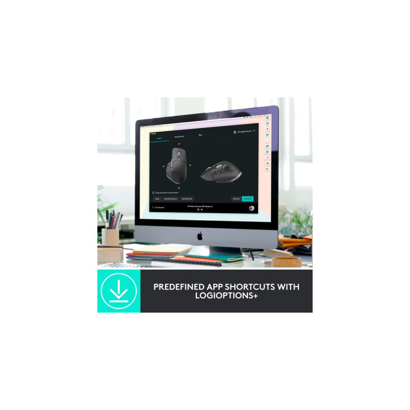 Logitech MX Master 3S for Business, Maus(graphit, 7 Tasten, Logi Bolt, Bluetooth, kompatibel mit PC/Mac/iPad/Android)