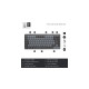 Logitech MX Mechanical Mini, Tastatur(hellgrau/dunkelgrau, DE-Layout, lineare Schalter, Logi Bolt, Bluetooth)