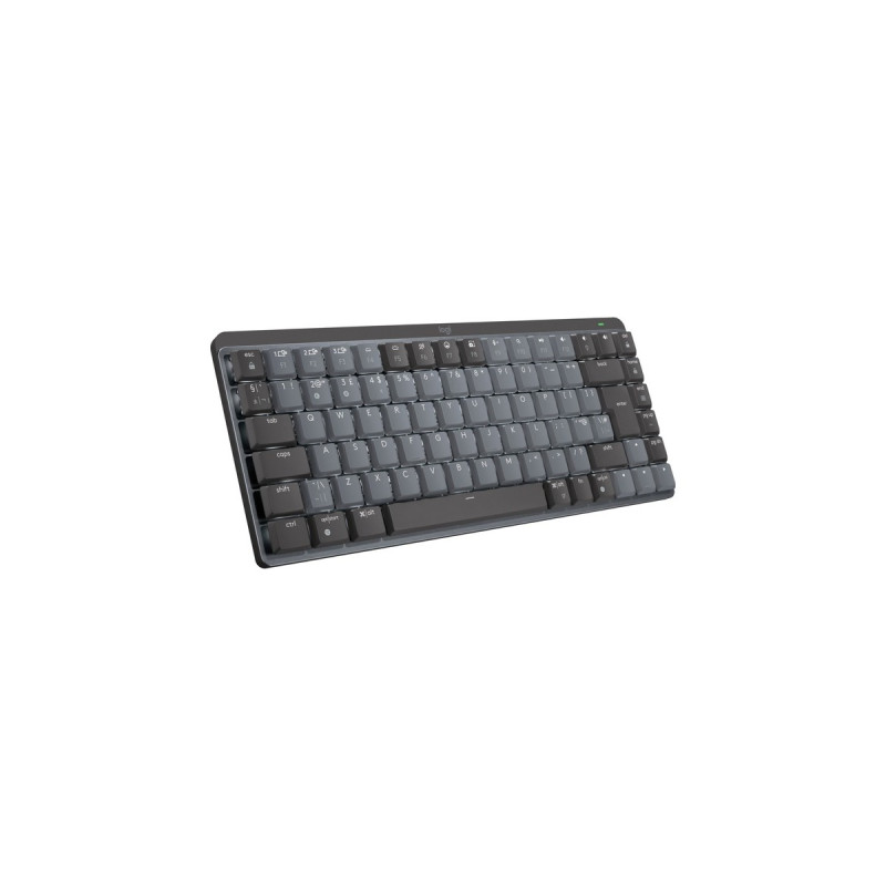 Logitech MX Mechanical Mini, Tastatur(hellgrau/dunkelgrau, DE-Layout, taktile Schalter, Logi Bolt, Bluetooth)