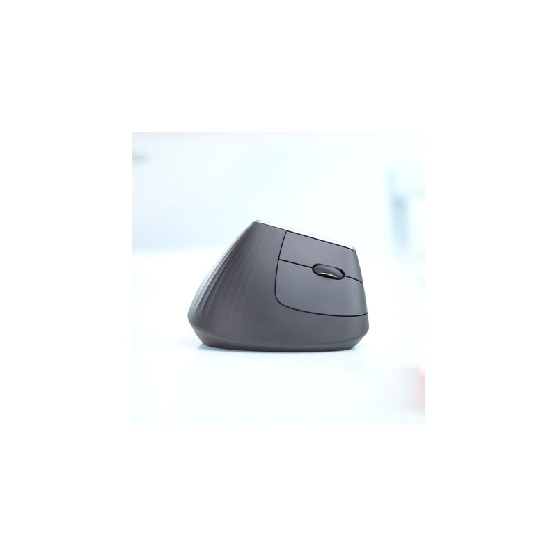Logitech MX Vertical, Maus(schwarz/silber, 2,4-GHz-Unifying, Bluetooth, kompatibel mit PC/Mac/iPadOS)