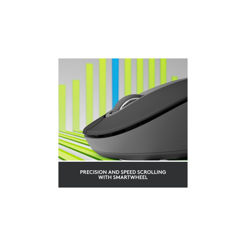 Logitech Signature M650 L Left Wireless, Maus(graphit, Größe L, Chromebook zertifiziert, für Linkshänder)