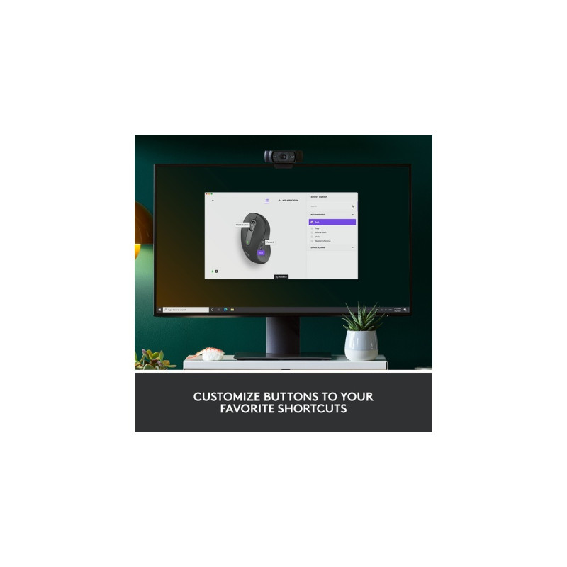 Logitech Signature M650 L Left Wireless, Maus(graphit, Größe L, Chromebook zertifiziert, für Linkshänder)