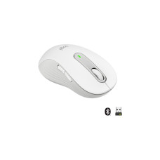 Logitech Signature M650 L Left Wireless, Maus(weiß, Größe L, für Linkshänder)