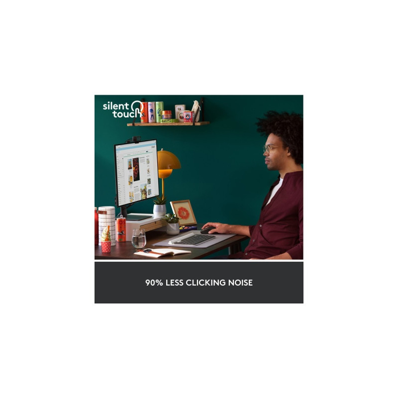 Logitech Signature M650 Wireless, Maus(graphit, Größe M, Chromebook zertifiziert)