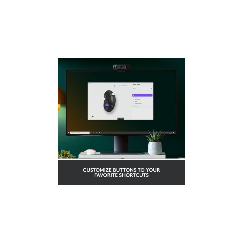 Logitech Signature M650 Wireless, Maus(graphit, Größe M, Chromebook zertifiziert)