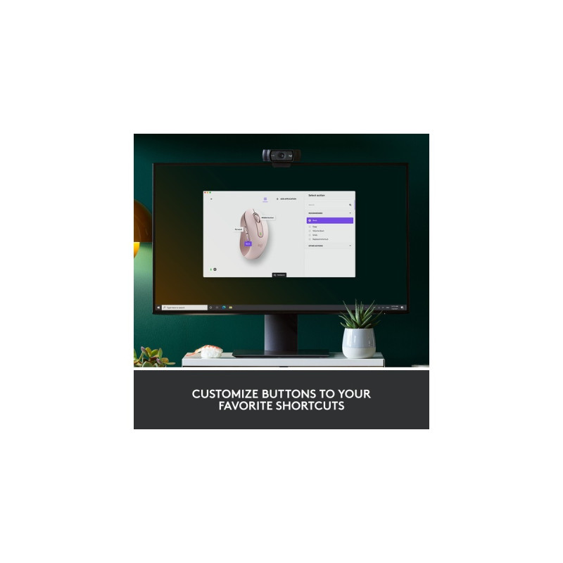 Logitech Signature M650 Wireless, Maus(rosa, Größe M, Chromebook zertifiziert)