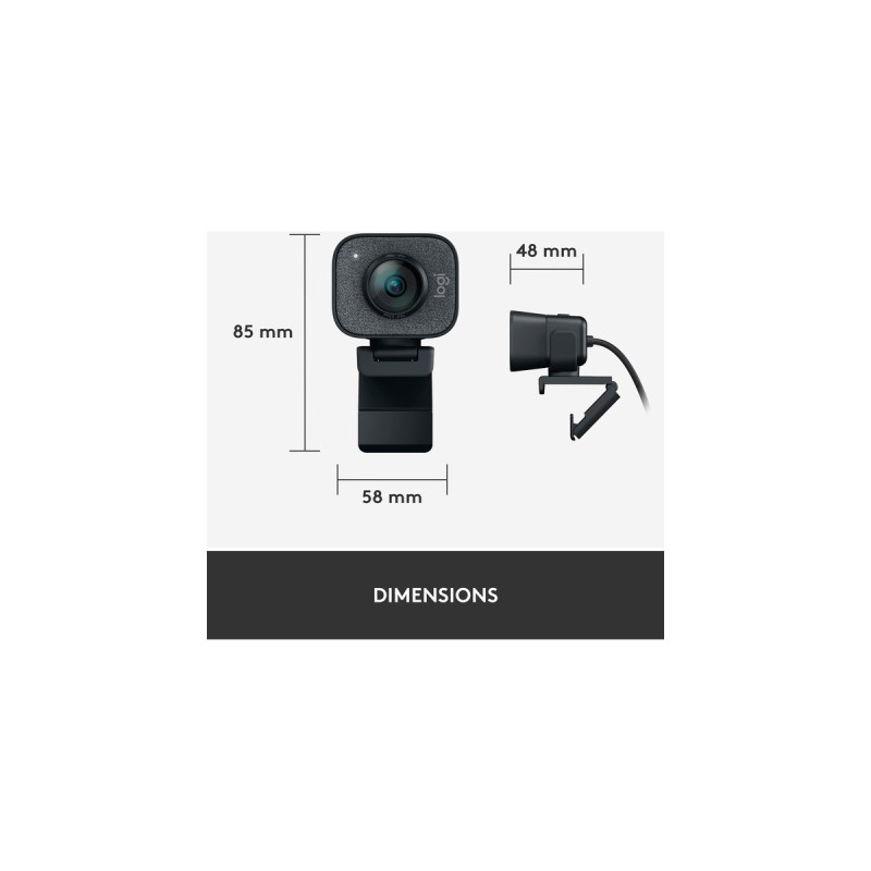 Logitech StreamCam, Webcam(graphit)