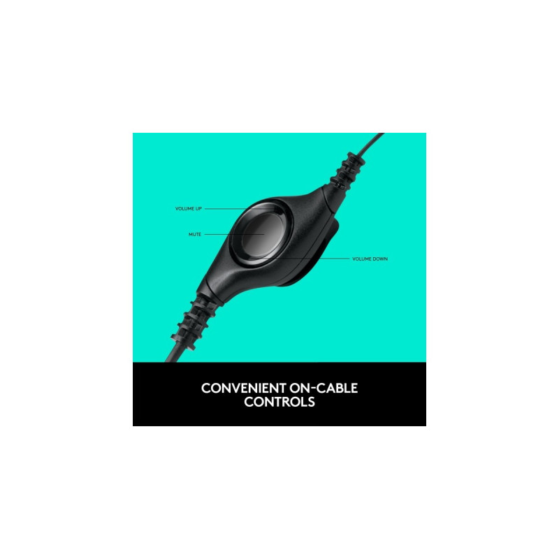 Logitech USB Headset H390(schwarz, USB, Retail)