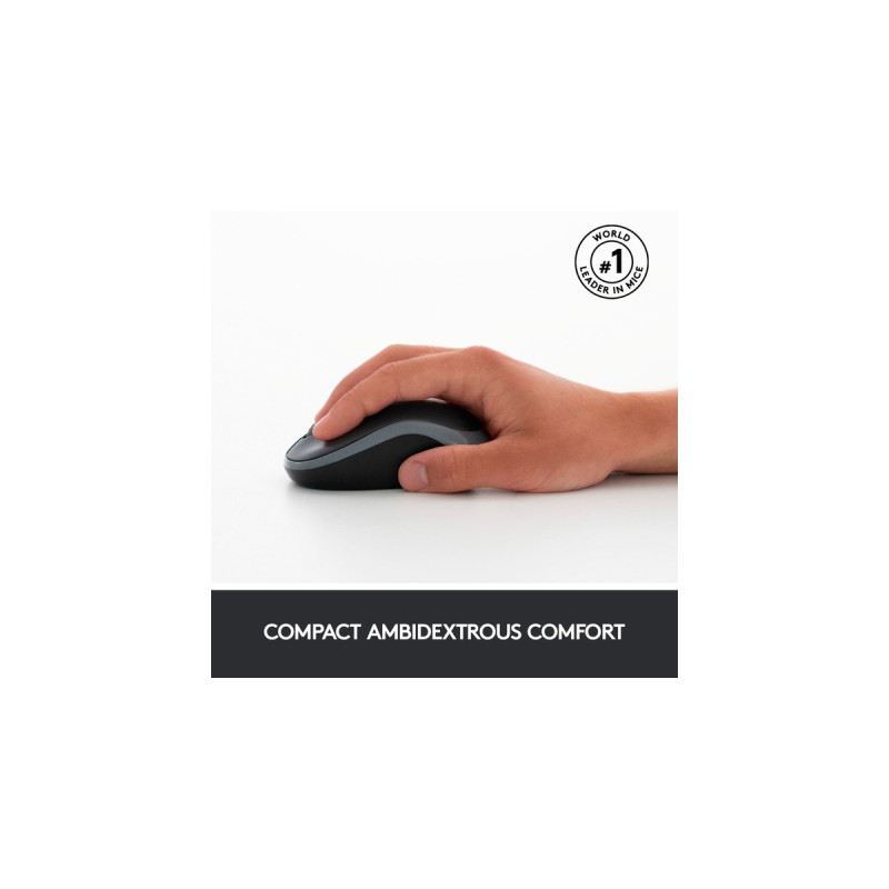 Logitech Wireless Combo MK270, Set(schwarz/silber, DE-Layout, Rubberdome)