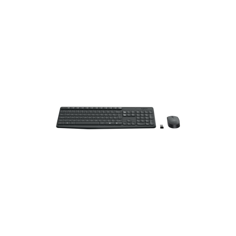 Logitech Wireless Kombo MK235, Desktop-Set(DE-Layout)