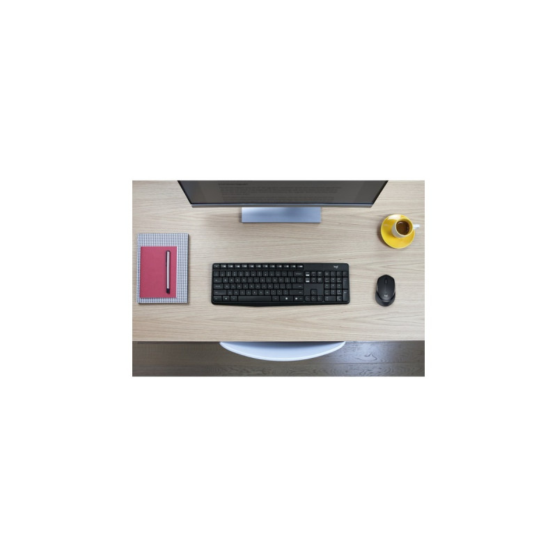 Logitech Wireless Kombo MK235, Desktop-Set(DE-Layout)