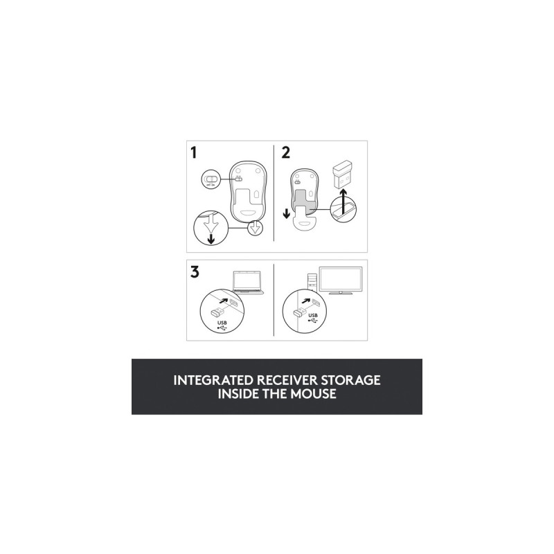 Logitech Wireless Mouse M185, Maus(blau, Retail)