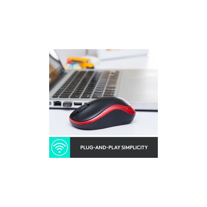 Logitech Wireless Mouse M185, Maus(blau, Retail)