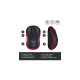 Logitech Wireless Mouse M185, Maus(rot, Retail)