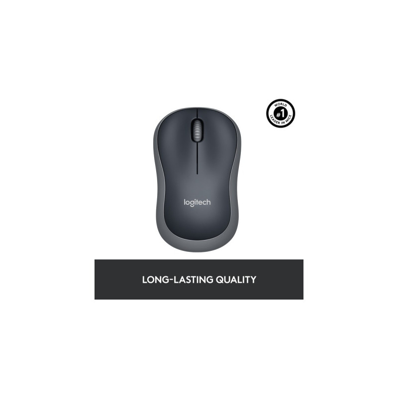 Logitech Wireless Mouse M185, Maus(grau, Retail)