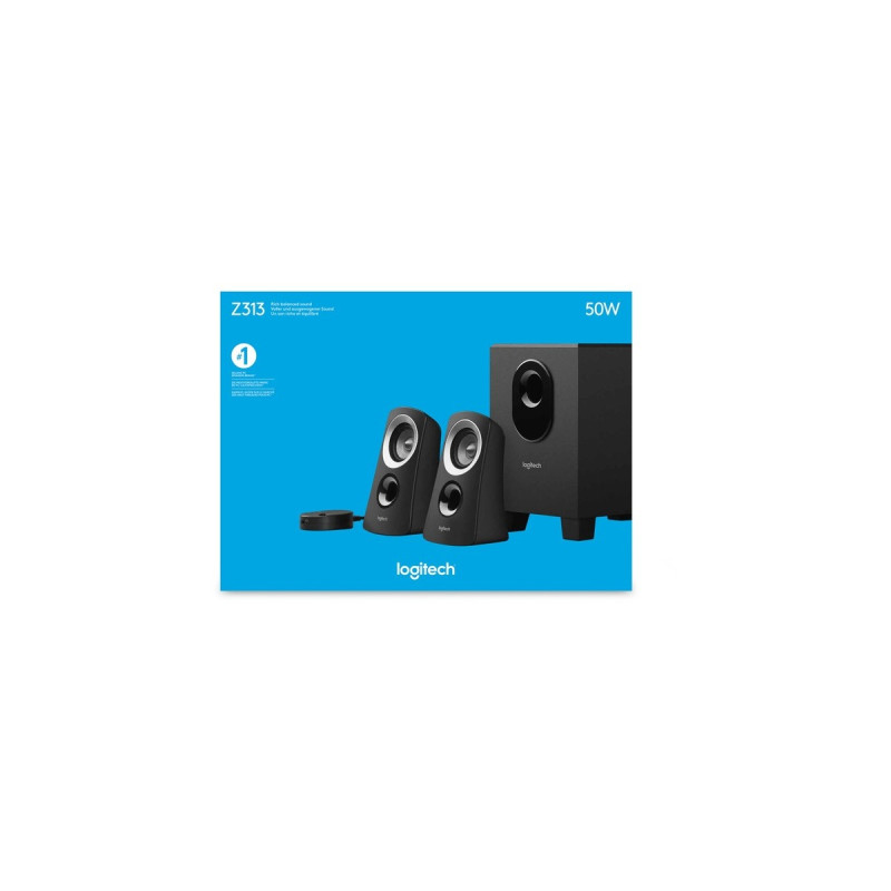 Logitech Z313, PC-Lautsprecher(schwarz/silber, Retail)