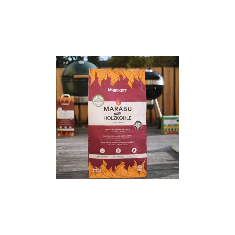 MCBrikett Marabu Holzkohle, 15kg