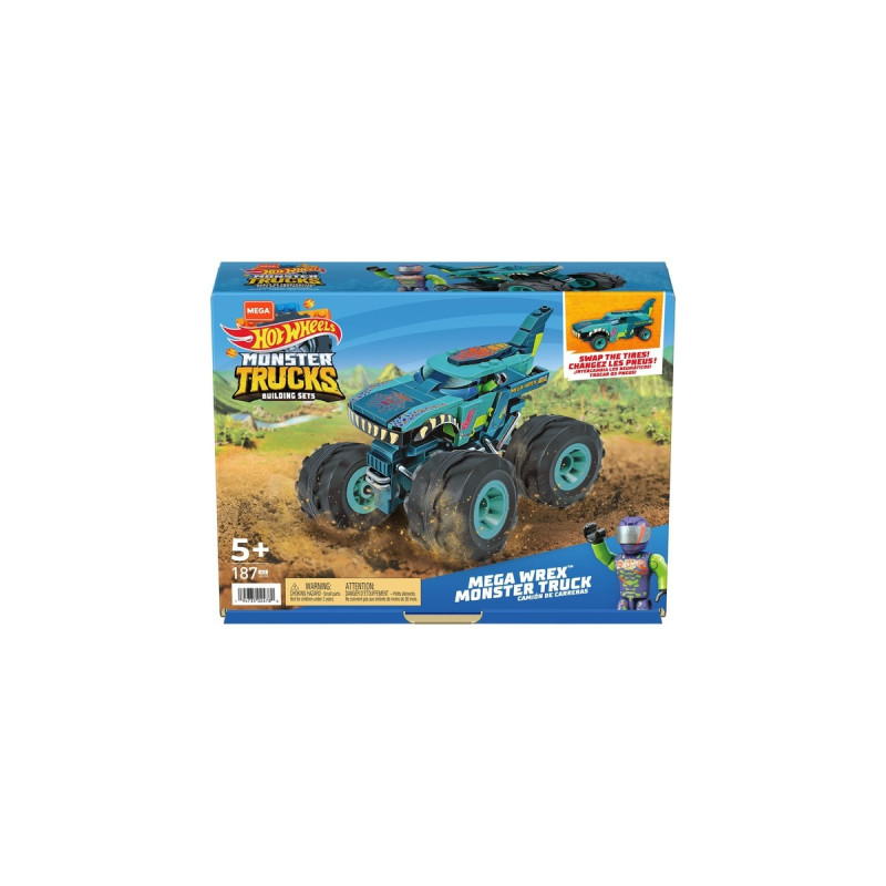 MEGA Hot Wheels Mega-Wrex Monster Truck, Konstruktionsspielzeug