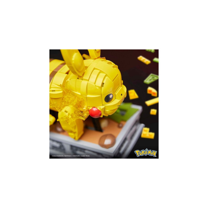 MEGA Pokémon Motion Pikachu , Konstruktionsspielzeug(Collector Figur, bewegliches Bauset)