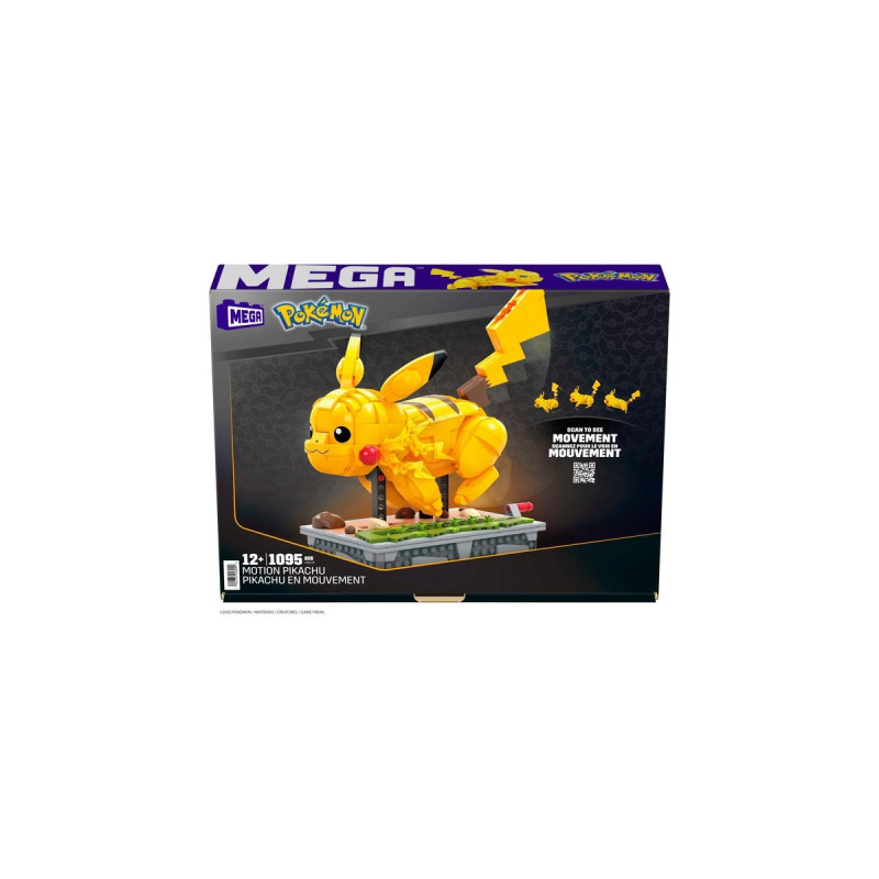 MEGA Pokémon Motion Pikachu , Konstruktionsspielzeug(Collector Figur, bewegliches Bauset)
