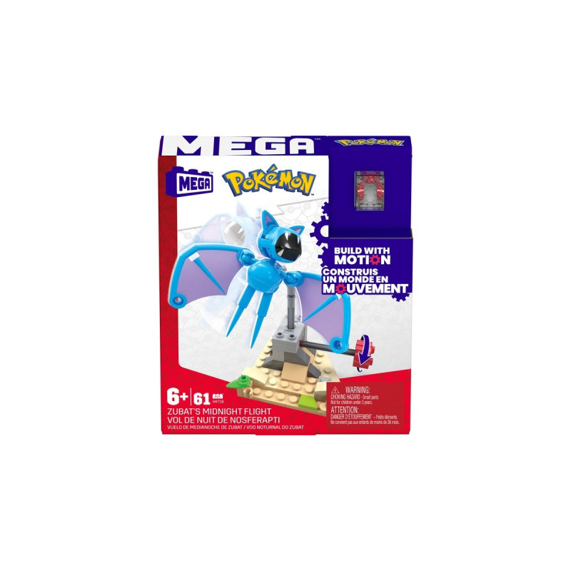 MEGA Pokémon - Zubats Mitternachtsflug, Konstruktionsspielzeug(61-teilig)