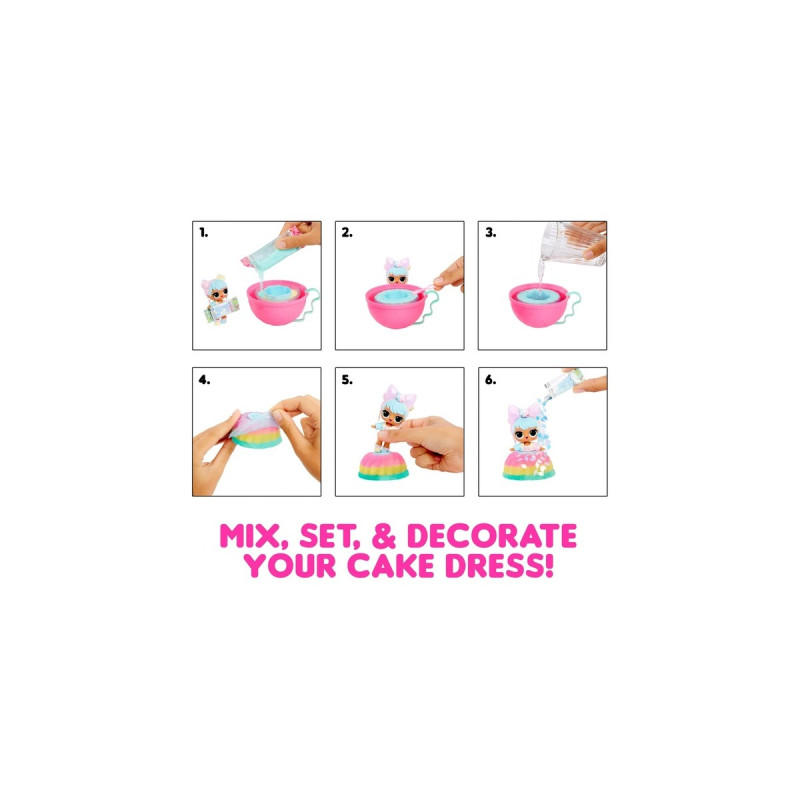 MGA Entertainment L.O.L. Surprise Mix & Make Birthday Cake Tots, Spielfigur(sortierter Artikel)