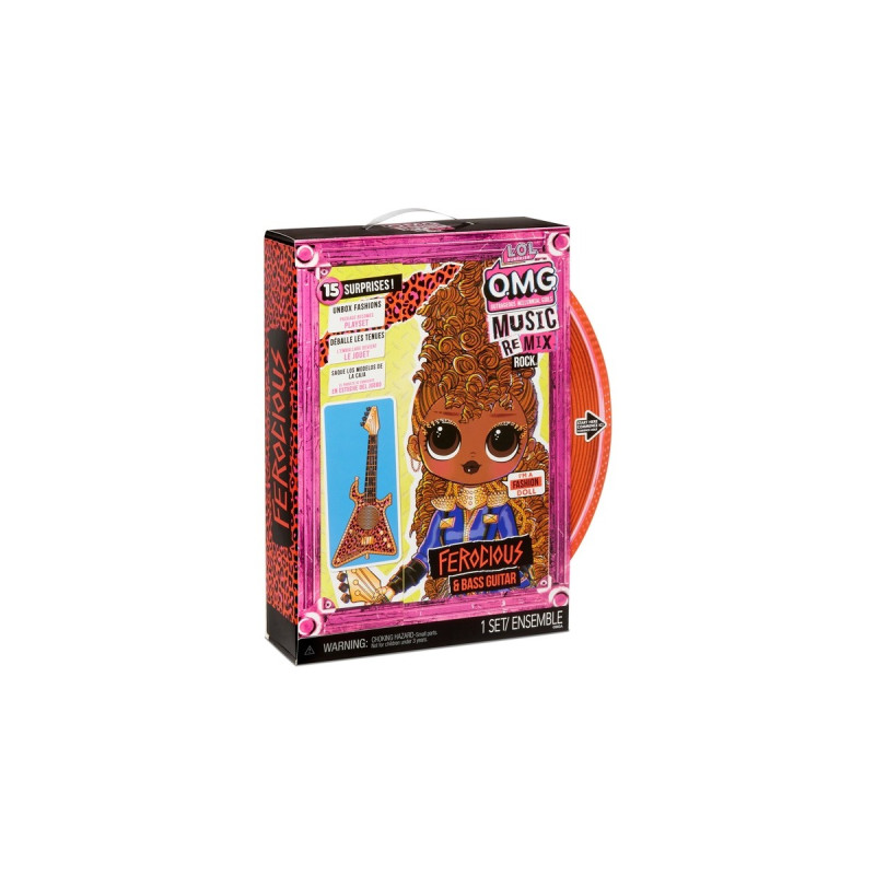 MGA Entertainment L.O.L. Surprise OMG Remix Rock - Ferocious and Bass Guitar, Puppe