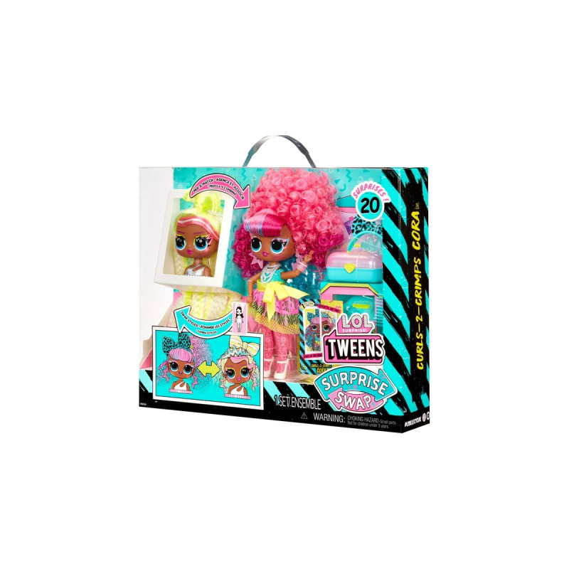 MGA Entertainment L.O.L. Surprise Tweens Surprise Swap Fashion Doll - Curls-2-Crimps Cora, Puppe