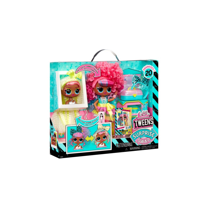MGA Entertainment L.O.L. Surprise Tweens Surprise Swap Fashion Doll - Curls-2-Crimps Cora, Puppe