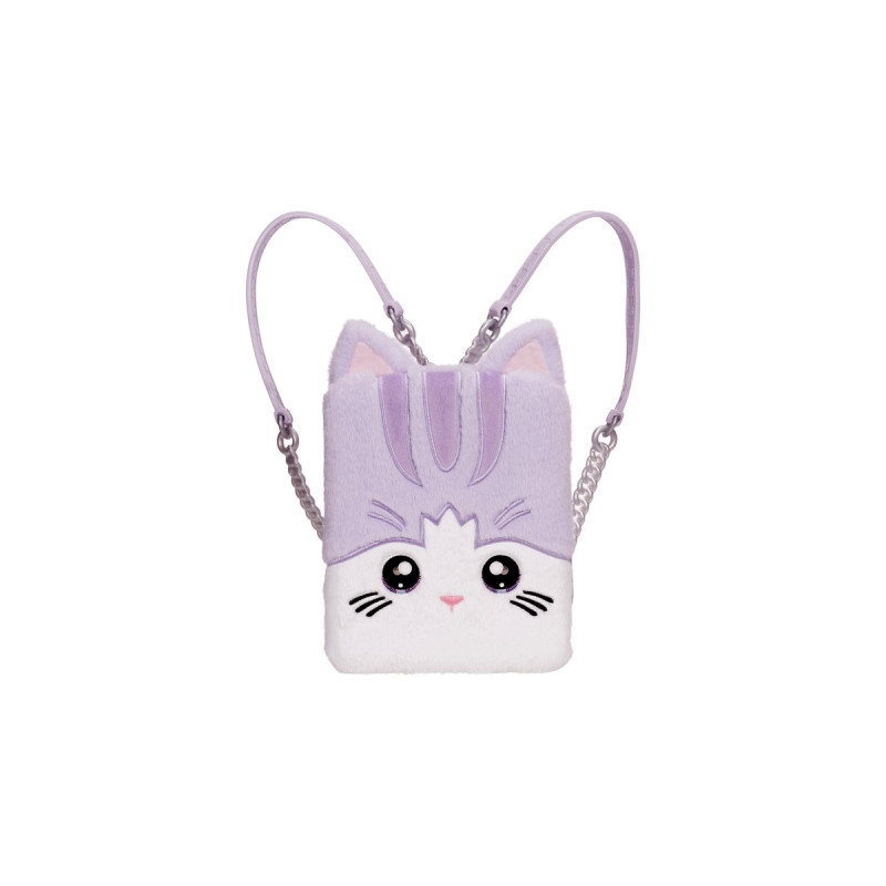 MGA Entertainment Na! Na! Na! Surprise 3-in-1 Backpack Bedroom Serie 3 Playset - Lavender Kitten, Spielfigur