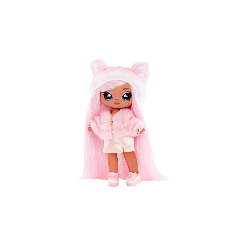 MGA Entertainment Na! Na! Na! Surprise 3-in-1 Backpack Bedroom Serie 3 Playset - Pink Kitty, Spielfigur