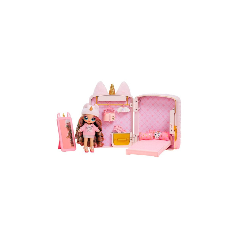 MGA Entertainment Na! Na! Na! Surprise 3-in-1 Backpack Bedroom Unicorn Britney Sparkles, Puppe