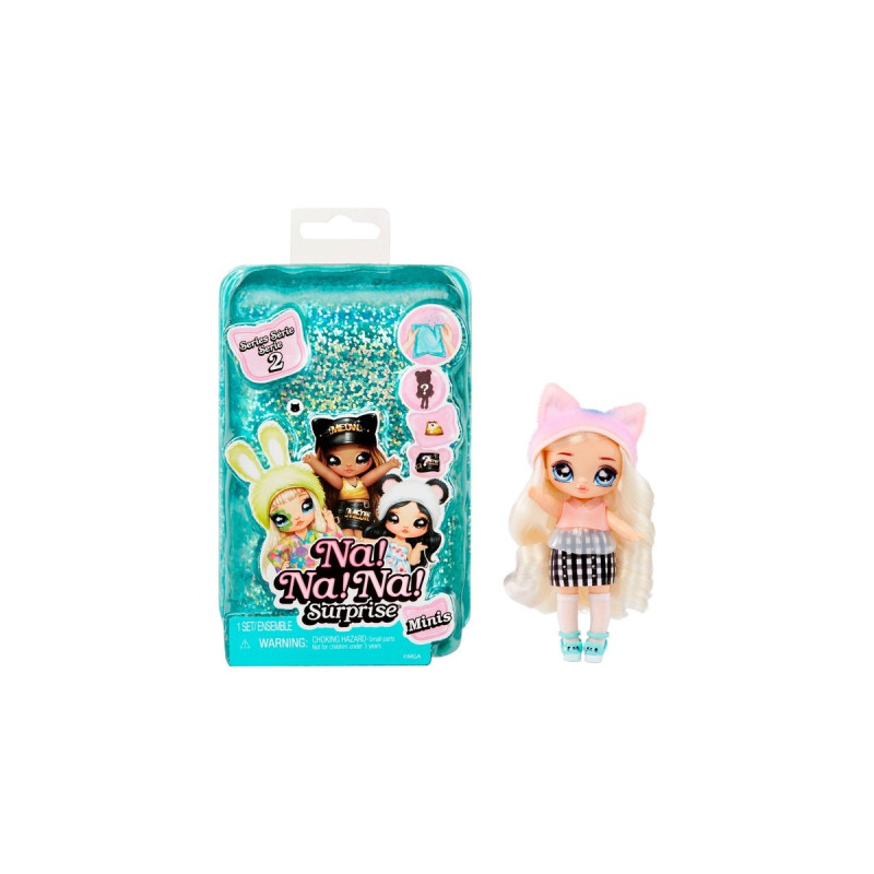 MGA Entertainment Na! Na! Na! Surprise Minis Serie 2, Puppe(sortierter Artikel, eine Figur)