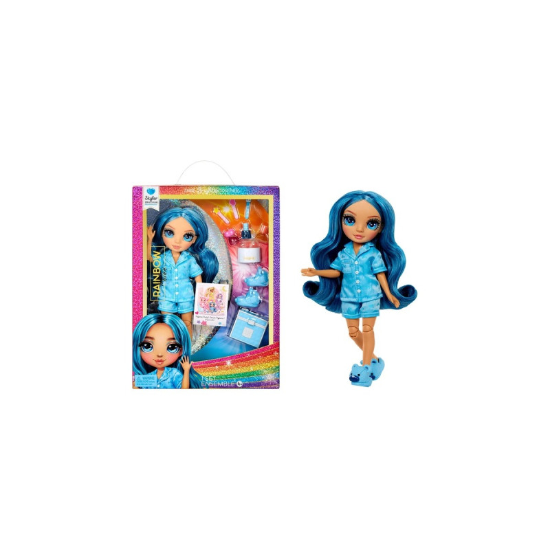 MGA Entertainment Rainbow High Junior High PJ Party - Skyler (Blue), Puppe