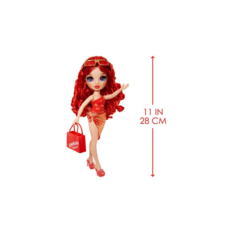 MGA Entertainment Rainbow High Swim & Style - Ruby (Red), Puppe