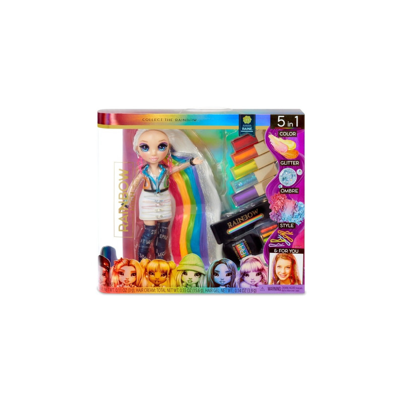MGA Entertainment Rainbow Surprise Hair Play Rainbow Doll, Puppe