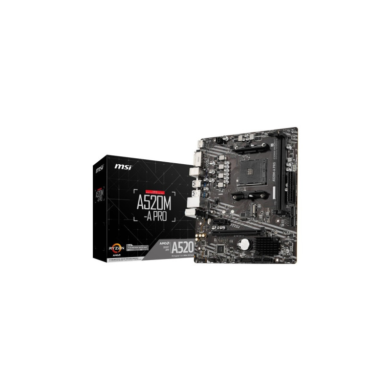 MSI A520M-A PRO, Mainboard