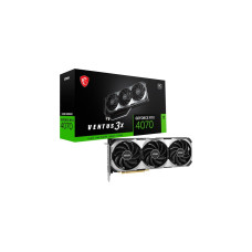 MSI GeForce RTX 4070 VENTUS 3X E 12G OC, Grafikkarte(DLSS 3, 3x DisplayPort, 1x HDMI 2.1a)