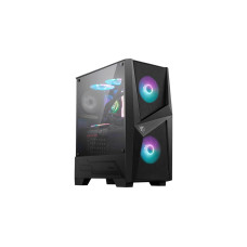 MSI MAG FORGE 100R, Tower-Gehäuse(schwarz, Tempered Glass)